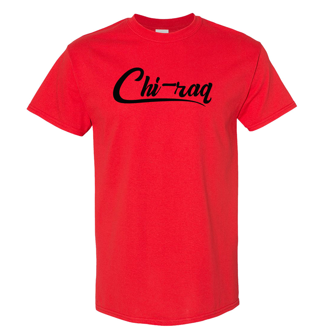 Plaid High Dunks T Shirt | Chiraq, Red