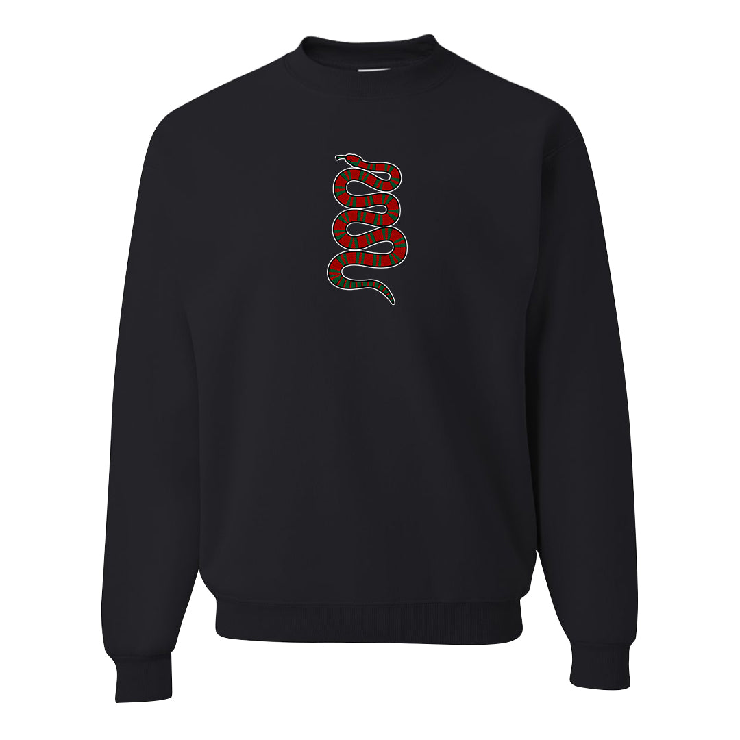 Plaid High Dunks Crewneck Sweatshirt | Coiled Snake, Black