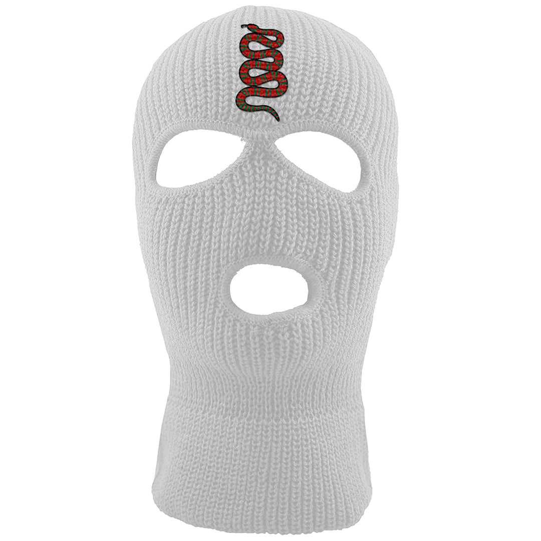 Plaid High Dunks Ski Mask | Coiled Snake, White
