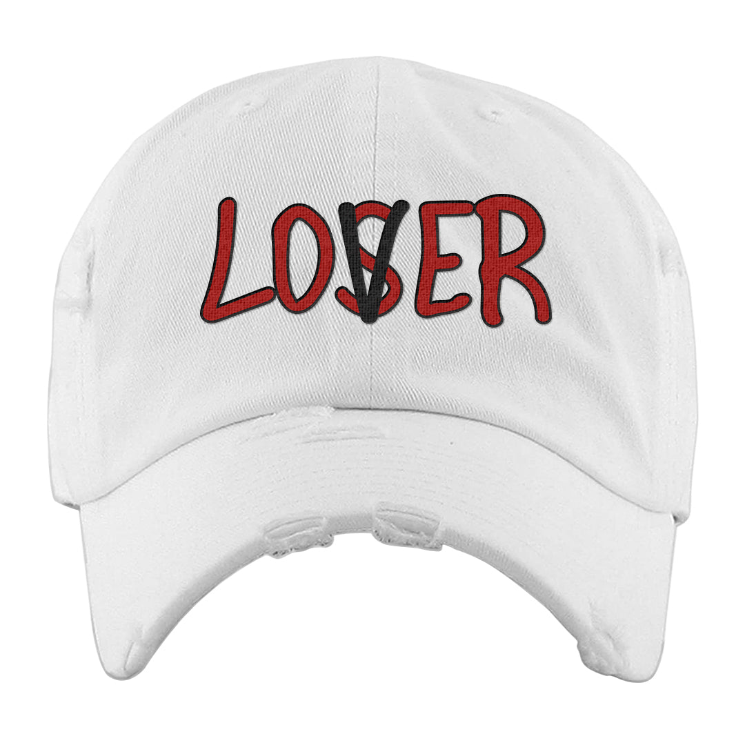 Plaid High Dunks Distressed Dad Hat | Lover, White