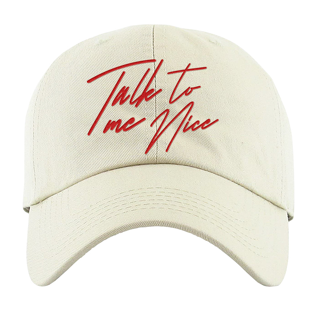 Plaid High Dunks Dad Hat | Talk To Me Nice, White