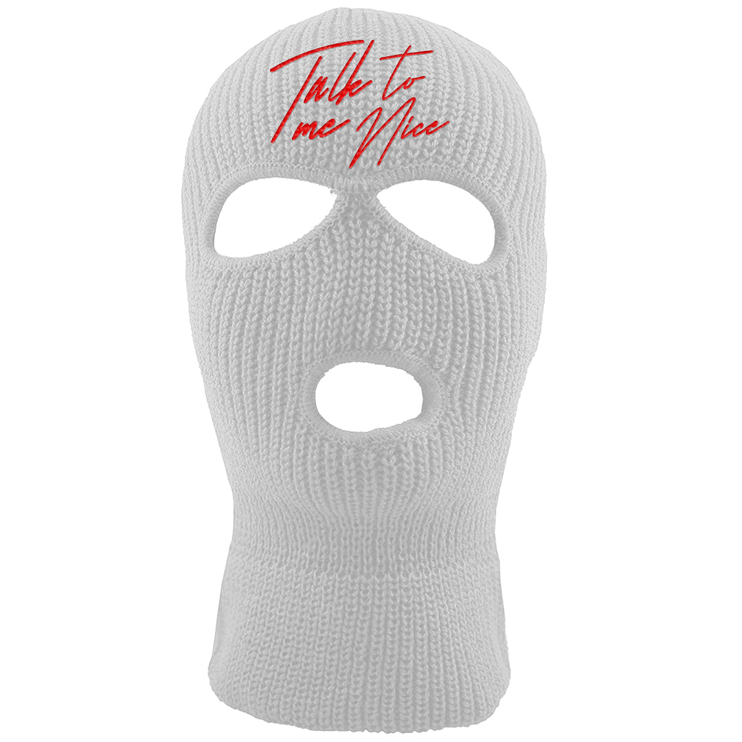 Plaid High Dunks Ski Mask | Talk To Me Nice, White