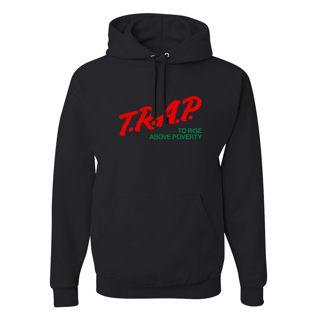 Plaid High Dunks Hoodie | Trap To Rise Above Poverty, Black