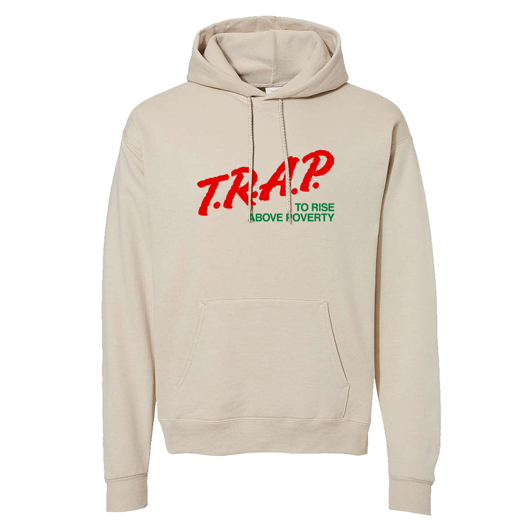 Plaid High Dunks Hoodie | Trap To Rise Above Poverty, Sand