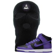 Psychic Purple High Dunks Ski Mask | All Seeing Eye, Black
