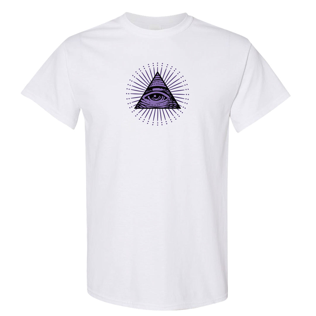 Psychic Purple High Dunks T Shirt | All Seeing Eye, White