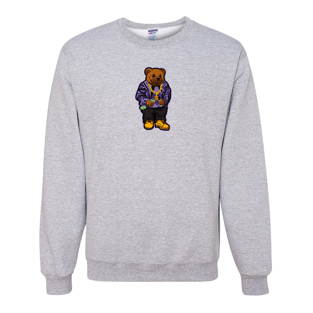 Psychic Purple High Dunks Crewneck Sweatshirt | Sweater Bear, Ash