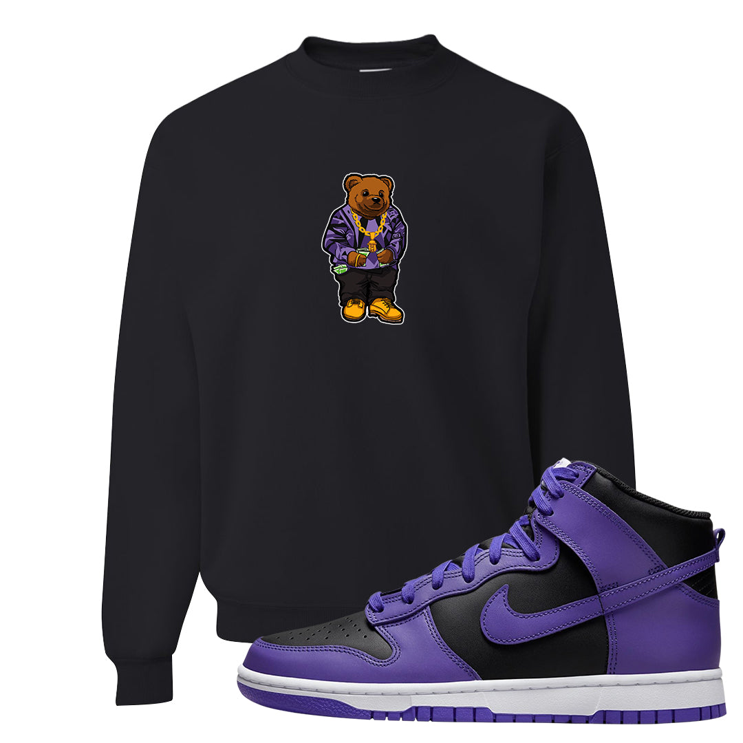 Psychic Purple High Dunks Crewneck Sweatshirt | Sweater Bear, Black