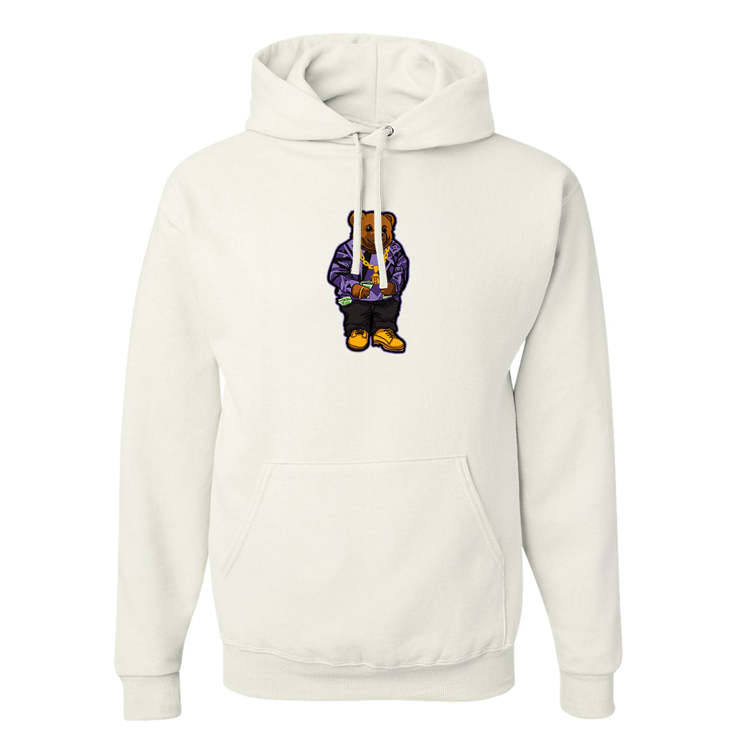 Psychic Purple High Dunks Hoodie | Sweater Bear, White