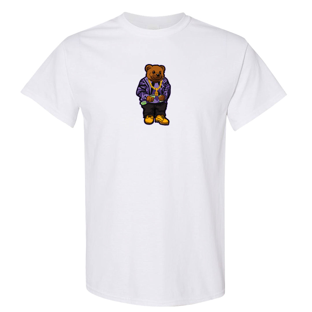 Psychic Purple High Dunks T Shirt | Sweater Bear, White