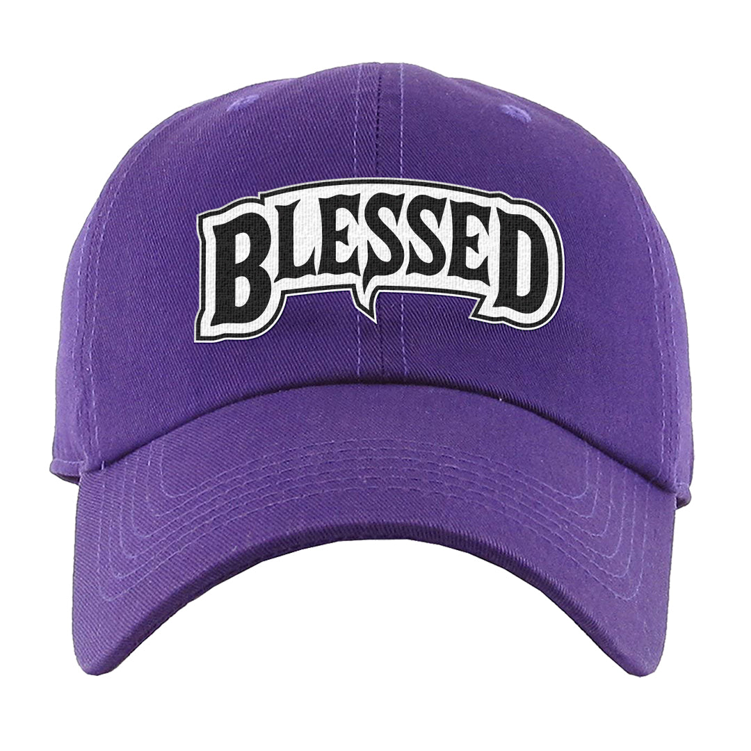 Psychic Purple High Dunks Dad Hat | Blessed Arch, Purple