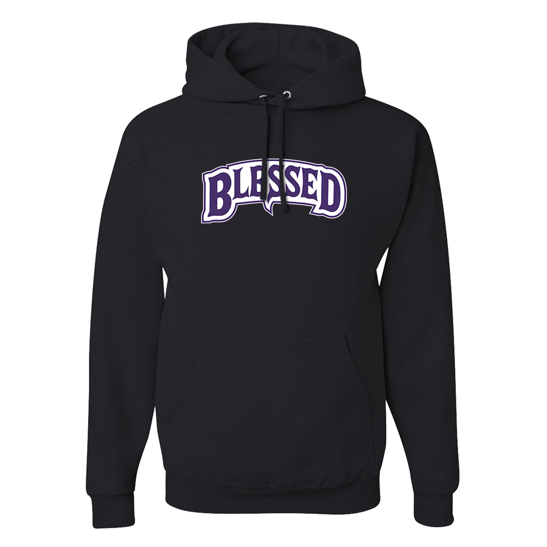 Psychic Purple High Dunks Hoodie | Blessed Arch, Black