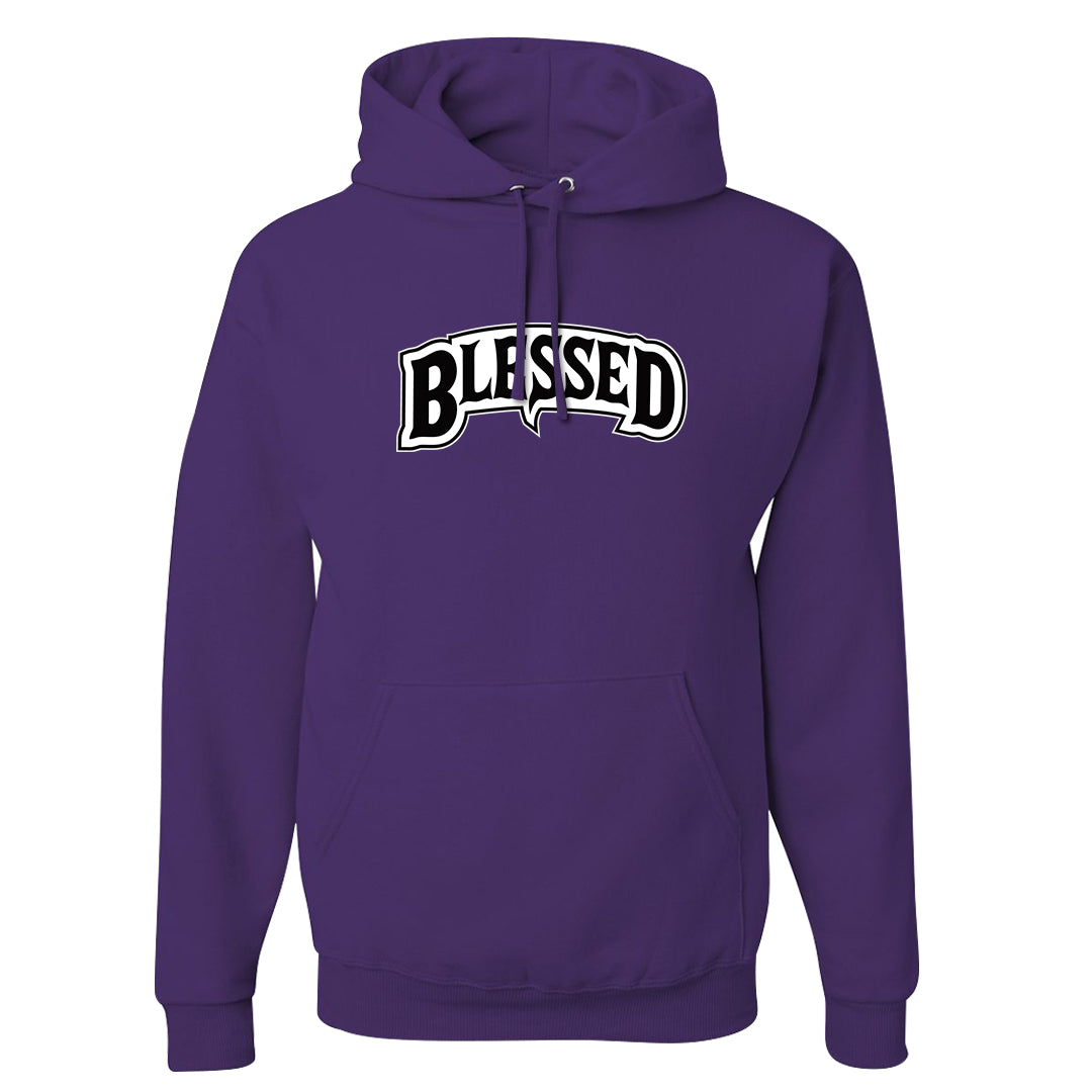 Psychic Purple High Dunks Hoodie | Blessed Arch, Deep Purple