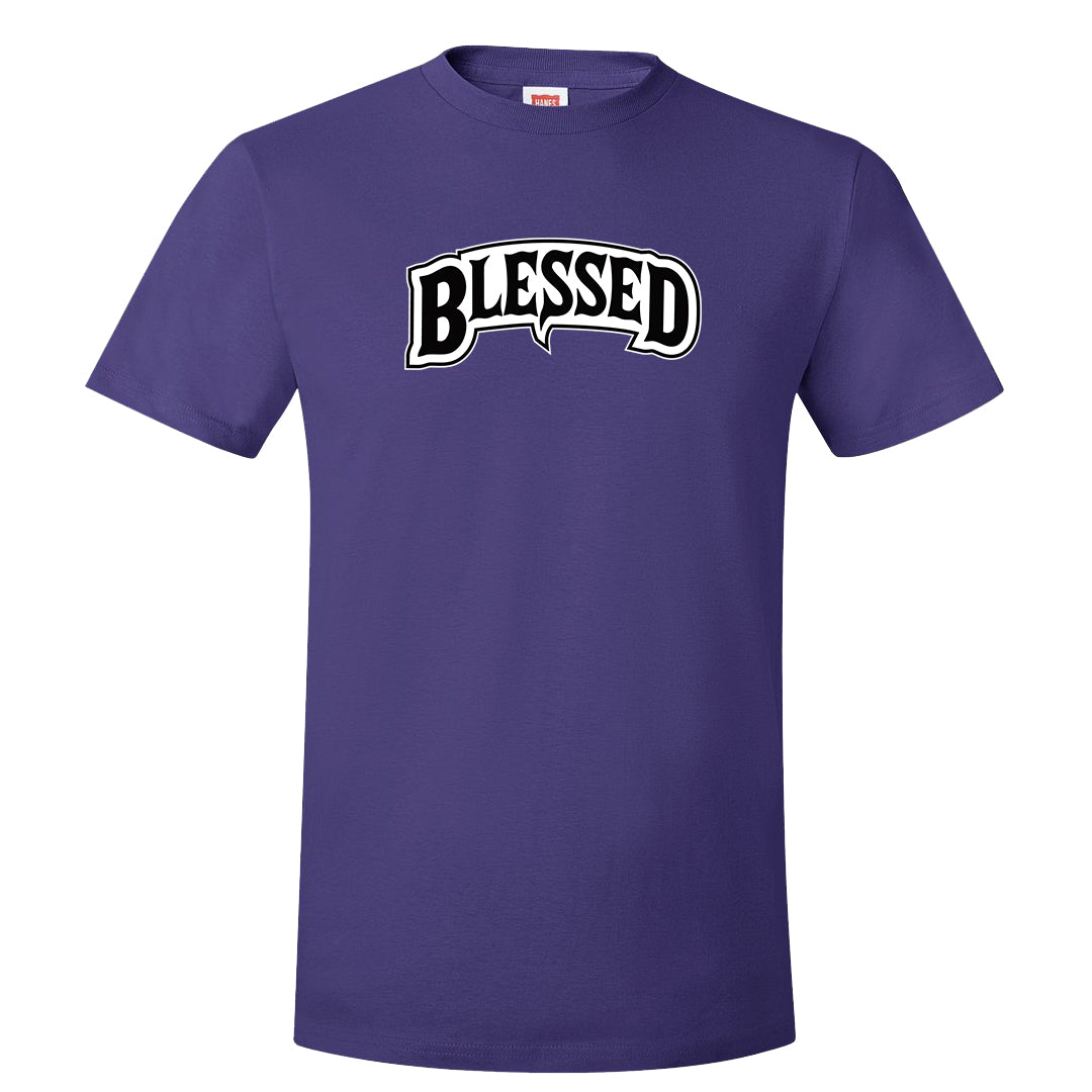 Psychic Purple High Dunks T Shirt | Blessed Arch, Purple