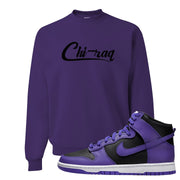 Psychic Purple High Dunks Crewneck Sweatshirt | Chiraq, Deep Purple