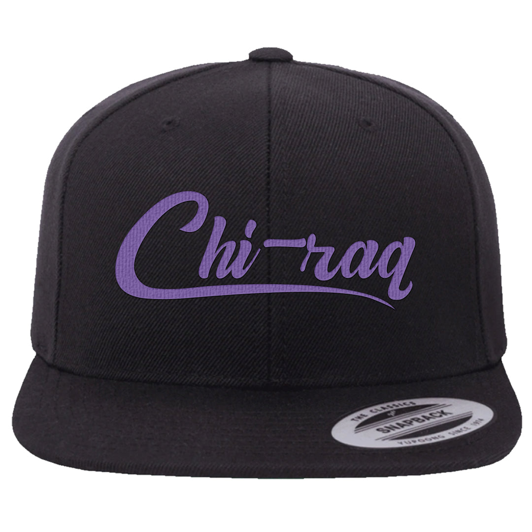 Psychic Purple High Dunks Snapback Hat | Chiraq, Black