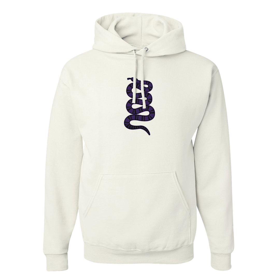 Psychic Purple High Dunks Hoodie | Coiled Snake, White