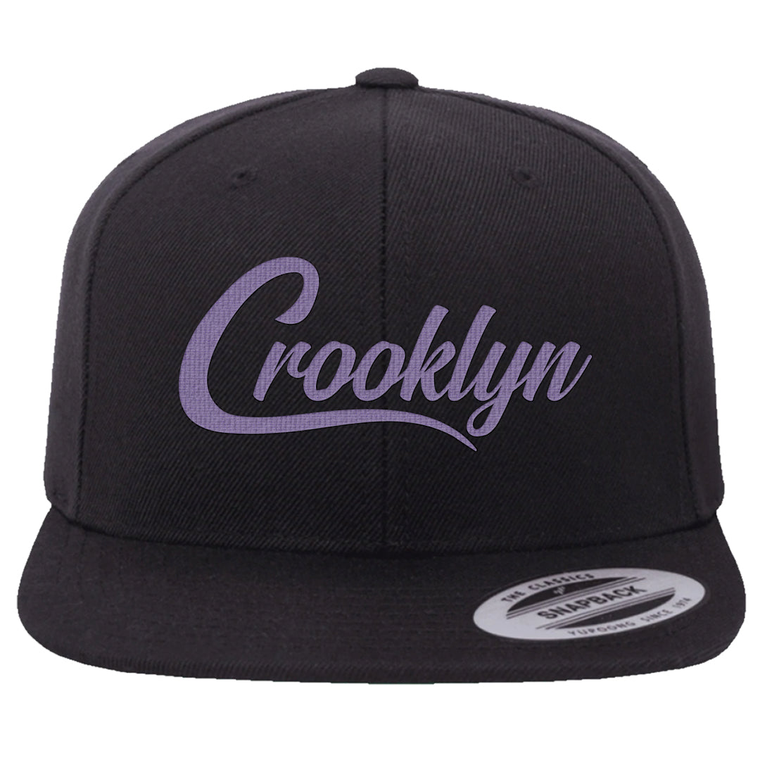 Psychic Purple High Dunks Snapback Hat | Crooklyn, Black