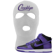 Psychic Purple High Dunks Ski Mask | Crooklyn, White