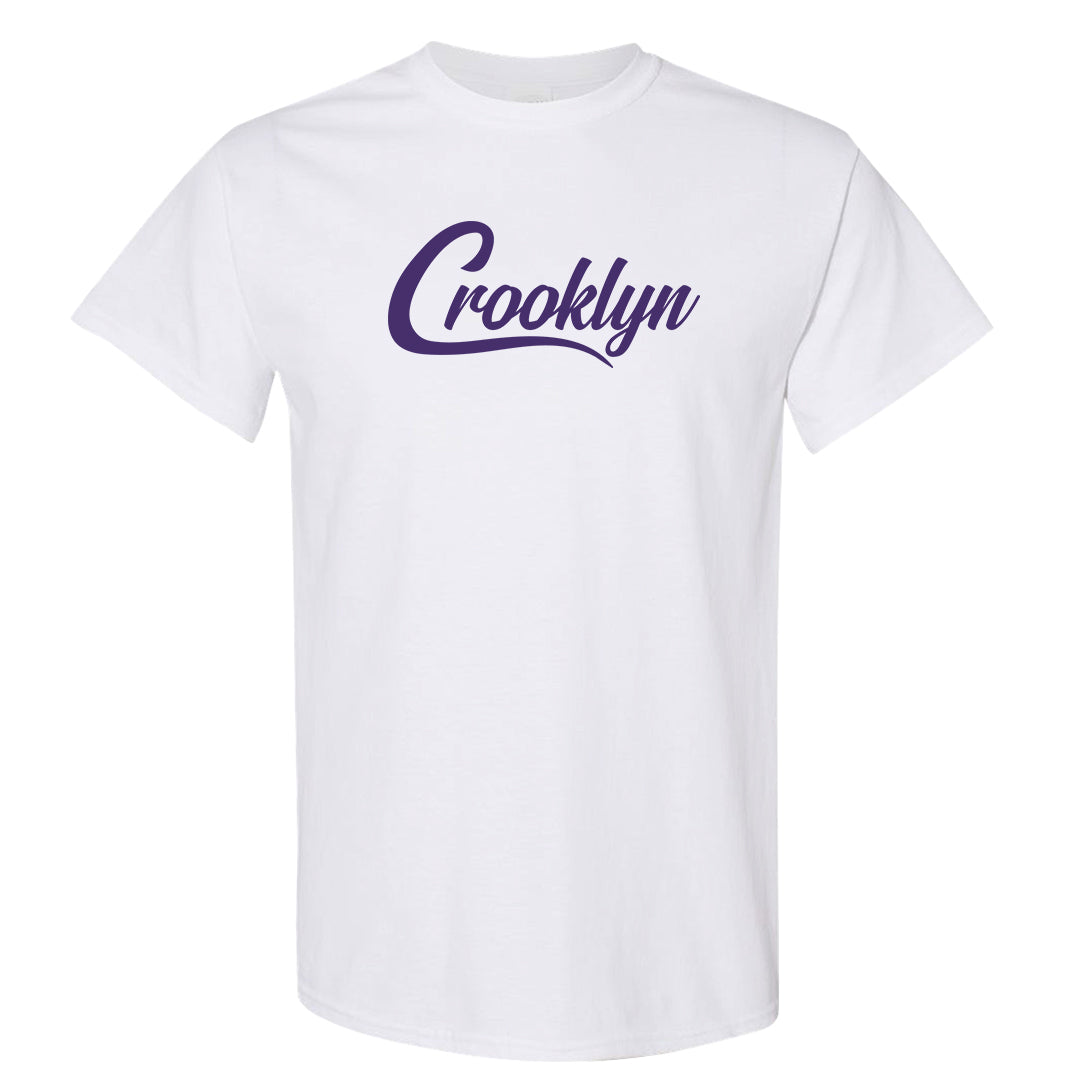 Psychic Purple High Dunks T Shirt | Crooklyn, White