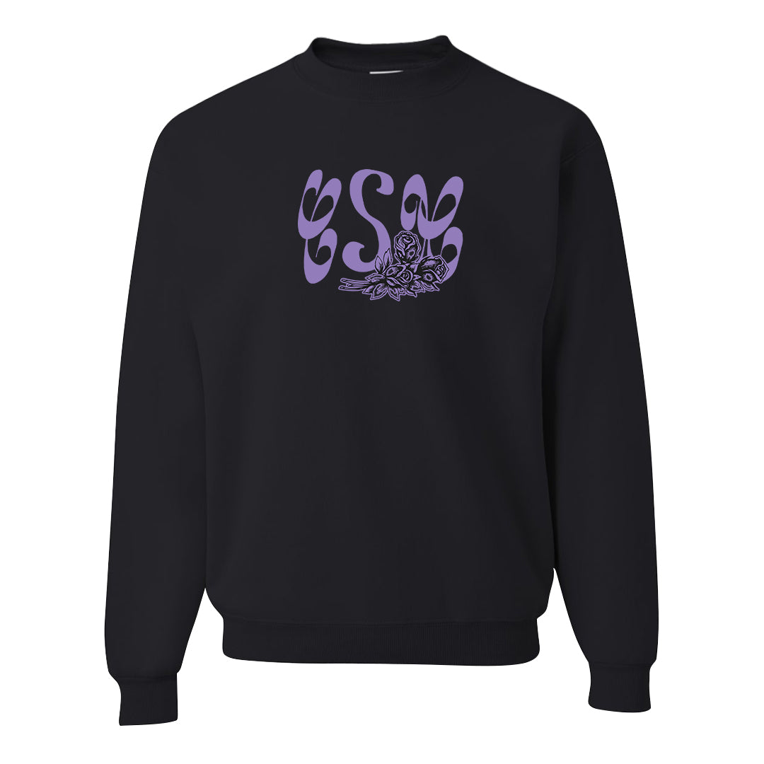 Psychic Purple High Dunks Crewneck Sweatshirt | Certified Sneakerhead, Black