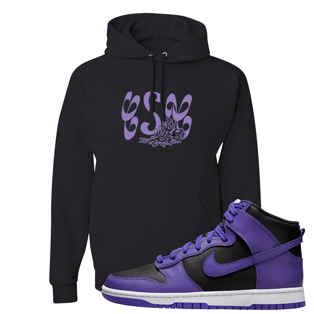 Psychic Purple High Dunks Hoodie | Certified Sneakerhead, Black