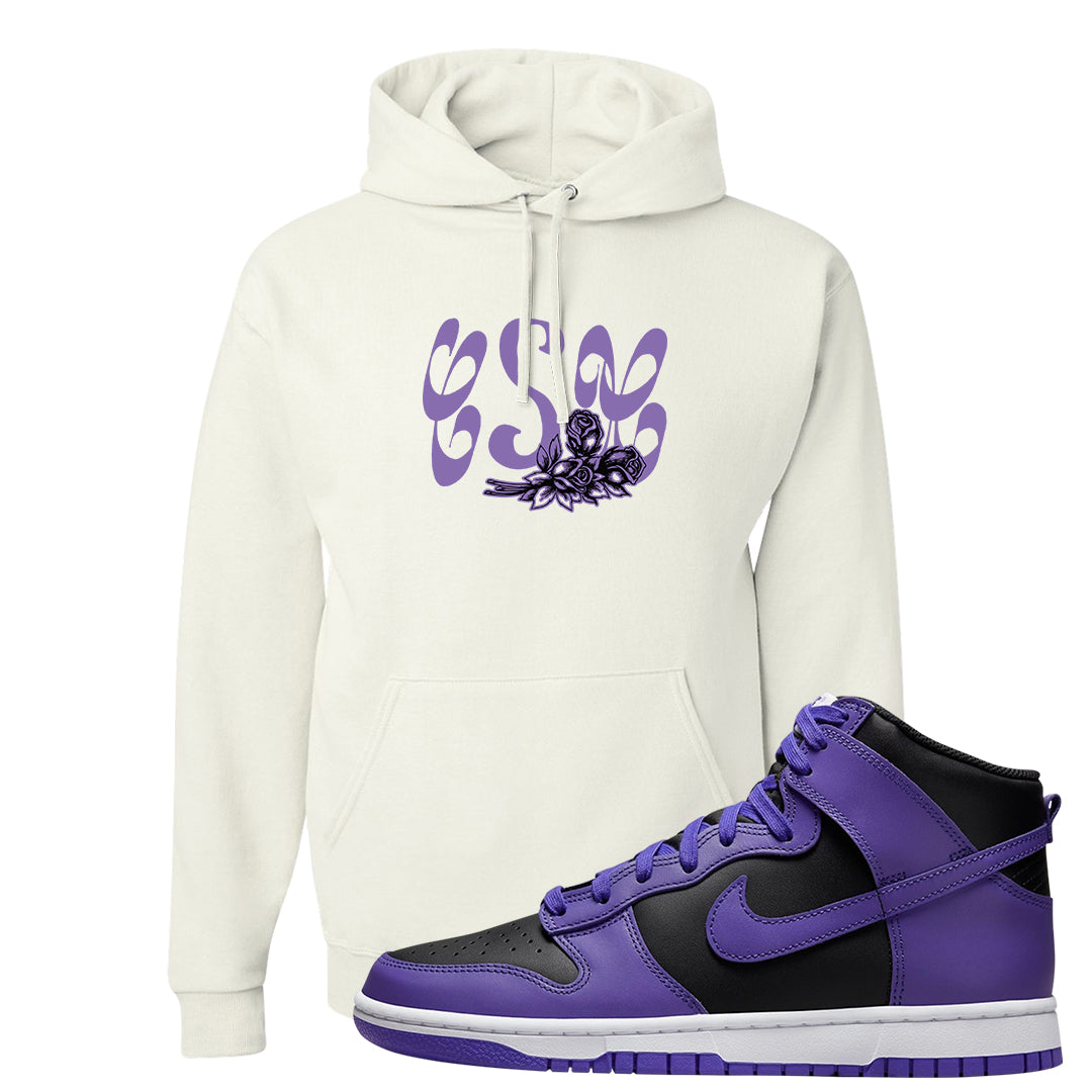 Psychic Purple High Dunks Hoodie | Certified Sneakerhead, White