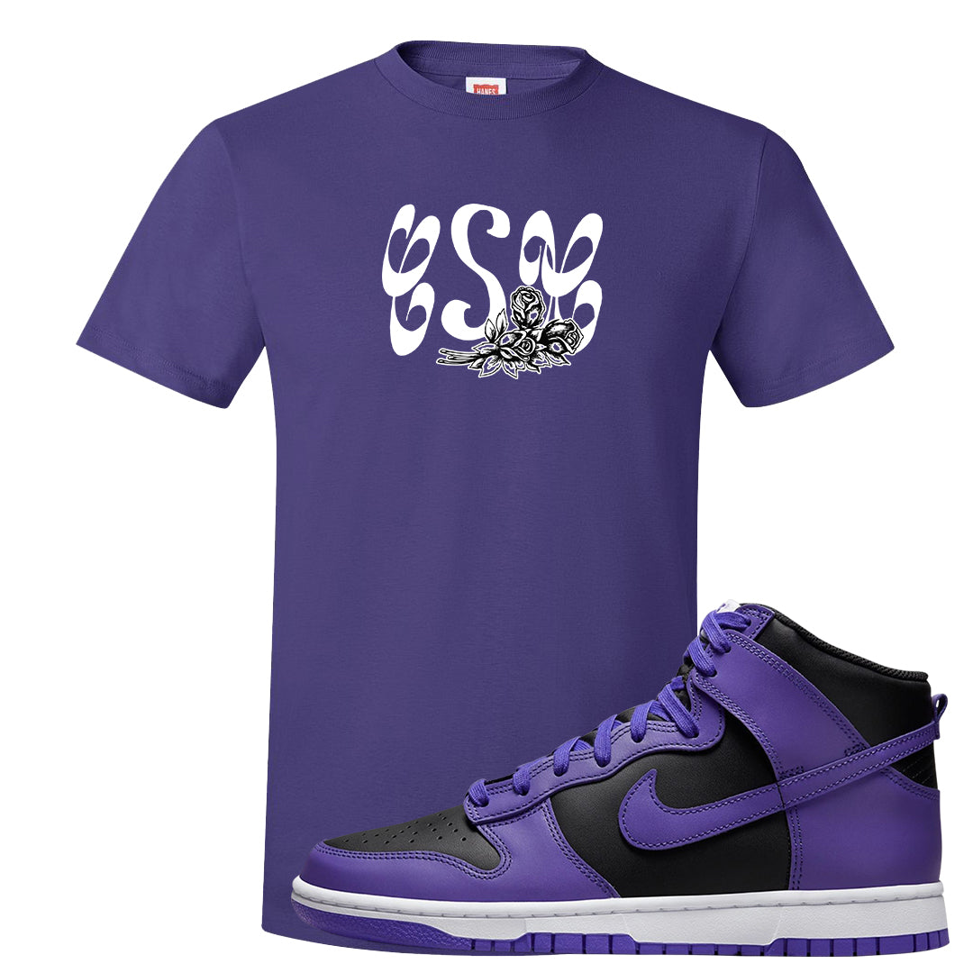Psychic Purple High Dunks T Shirt | Certified Sneakerhead, Purple
