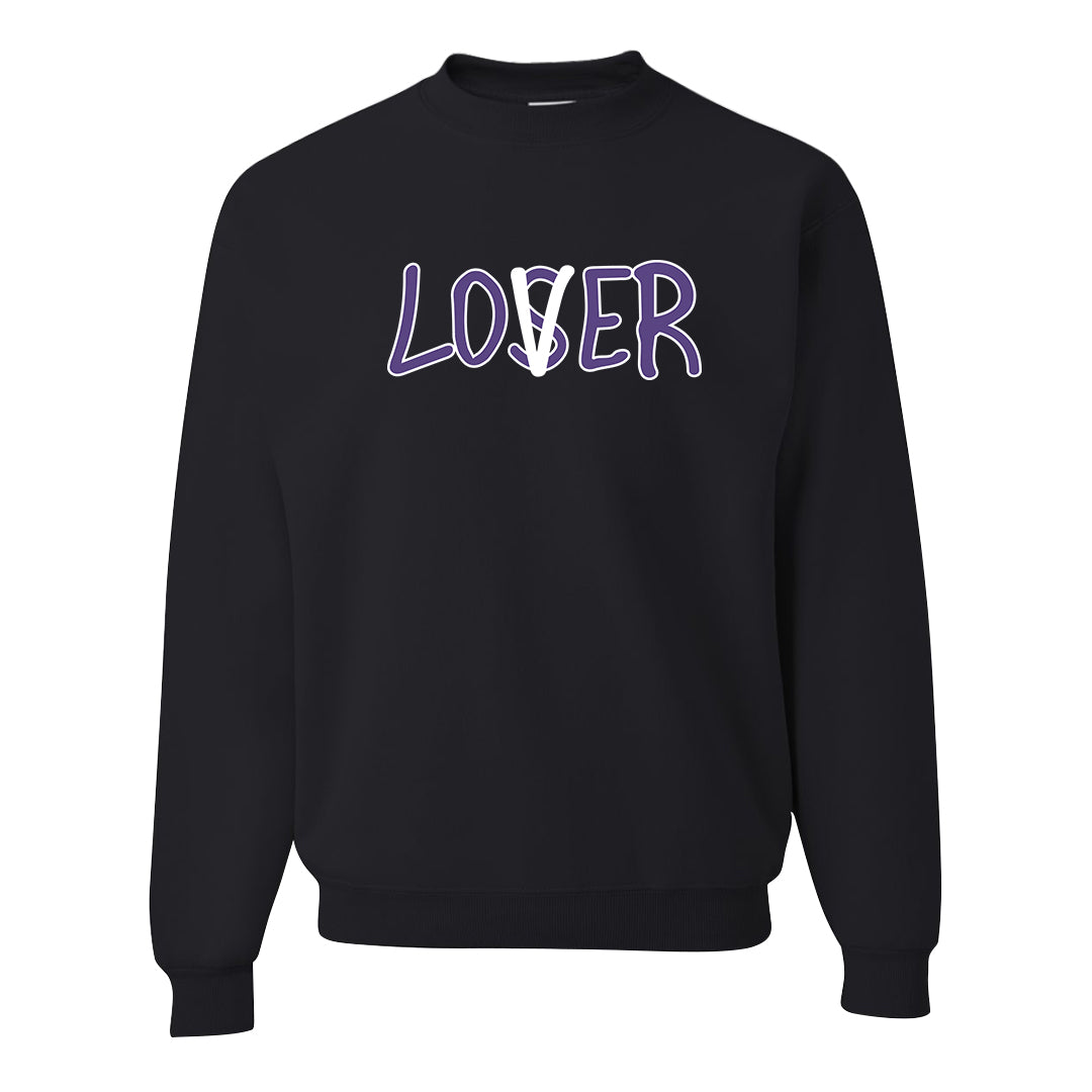 Psychic Purple High Dunks Crewneck Sweatshirt | Lover, Black