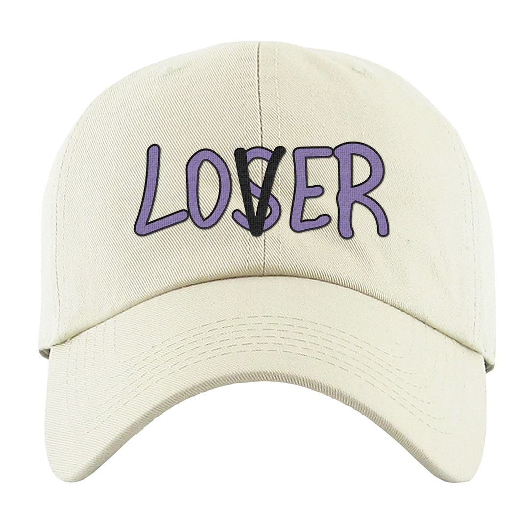Psychic Purple High Dunks Dad Hat | Lover, White