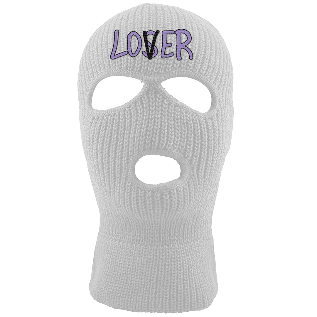Psychic Purple High Dunks Ski Mask | Lover, White