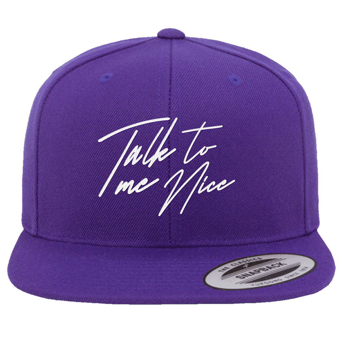 Psychic Purple High Dunks Snapback Hat | Talk To Me Nice, Purple