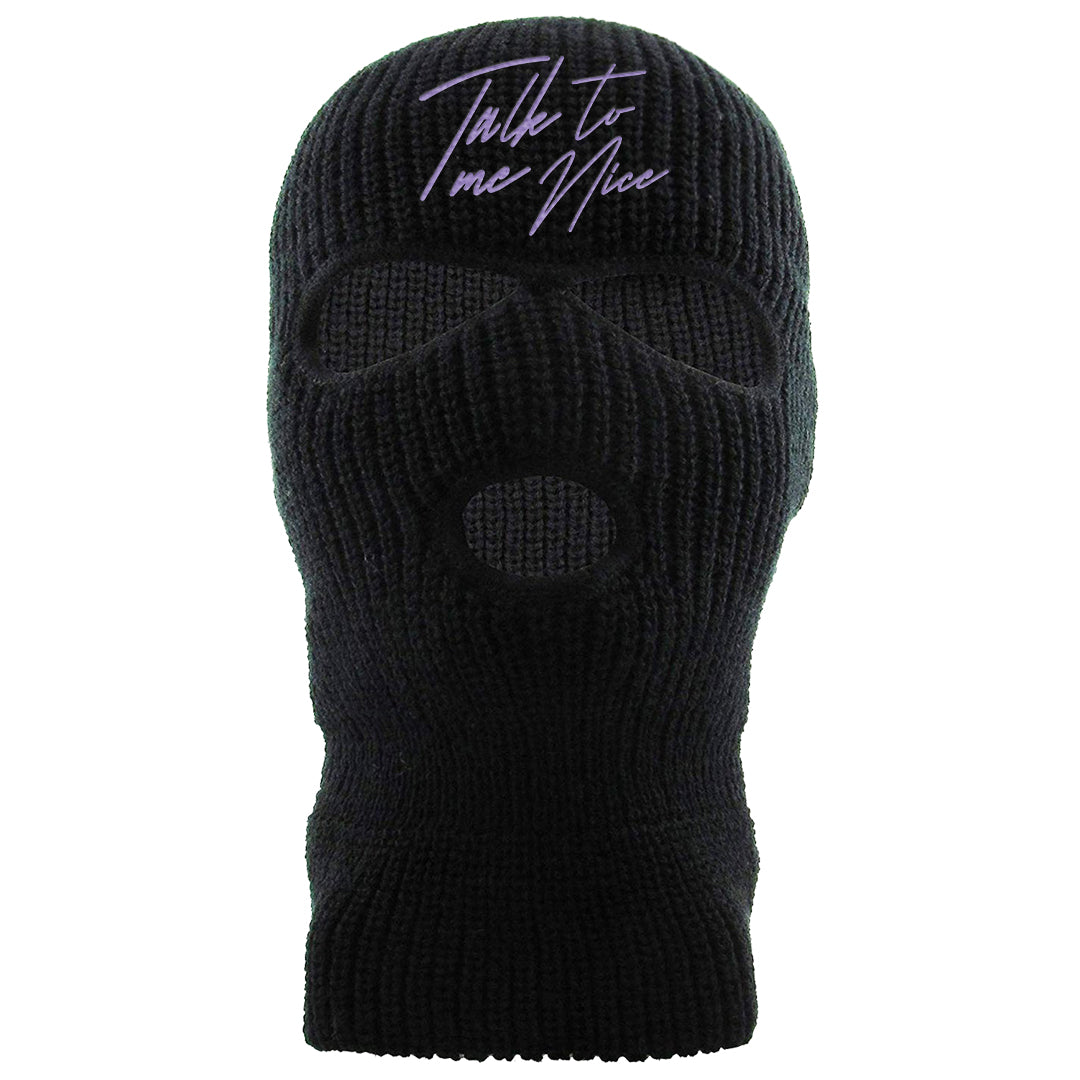 Psychic Purple High Dunks Ski Mask | Talk To Me Nice, Black