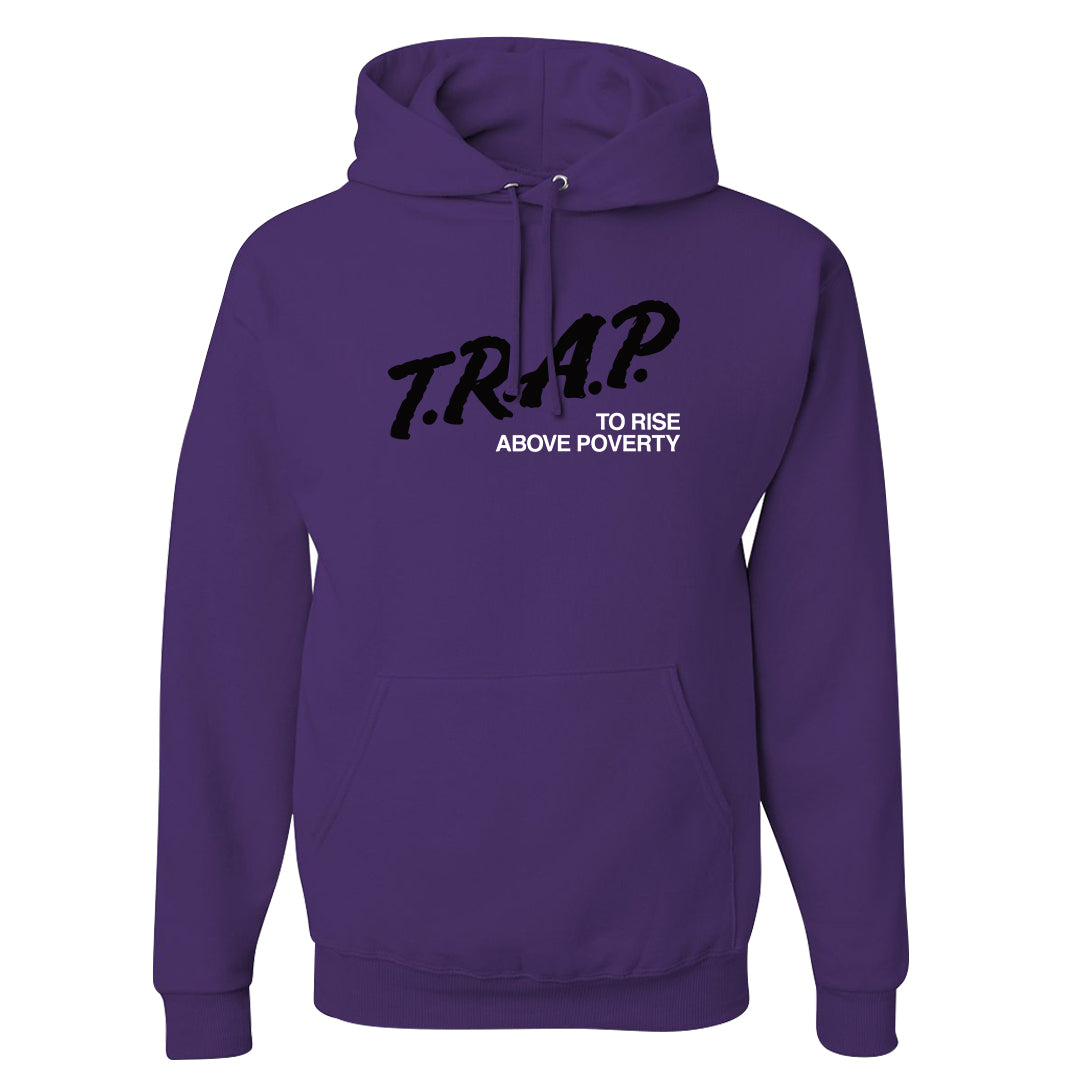 Psychic Purple High Dunks Hoodie | Trap To Rise Above Poverty, Deep Purple