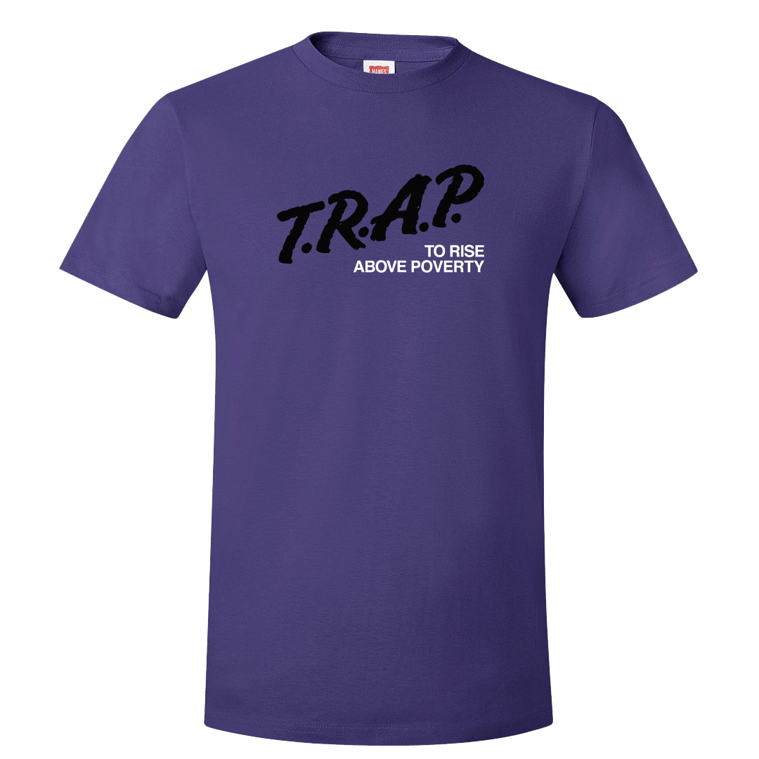 Psychic Purple High Dunks T Shirt | Trap To Rise Above Poverty, Purple