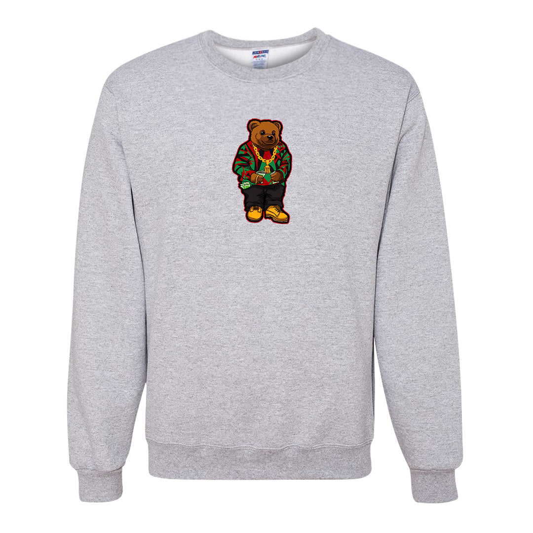 Red Green Plaid Low Dunks Crewneck Sweatshirt | Sweater Bear, Ash