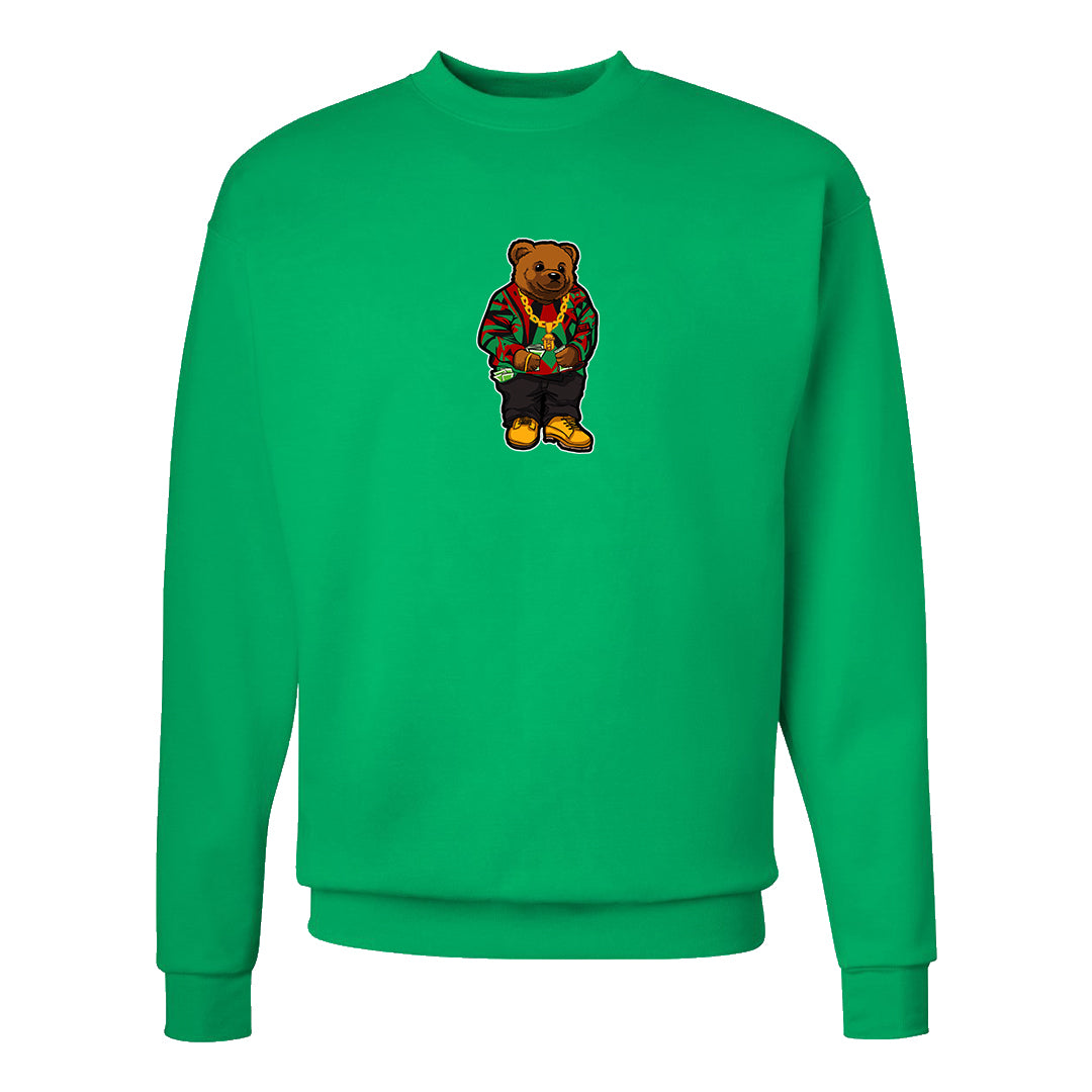 Red Green Plaid Low Dunks Crewneck Sweatshirt | Sweater Bear, Kelly Green