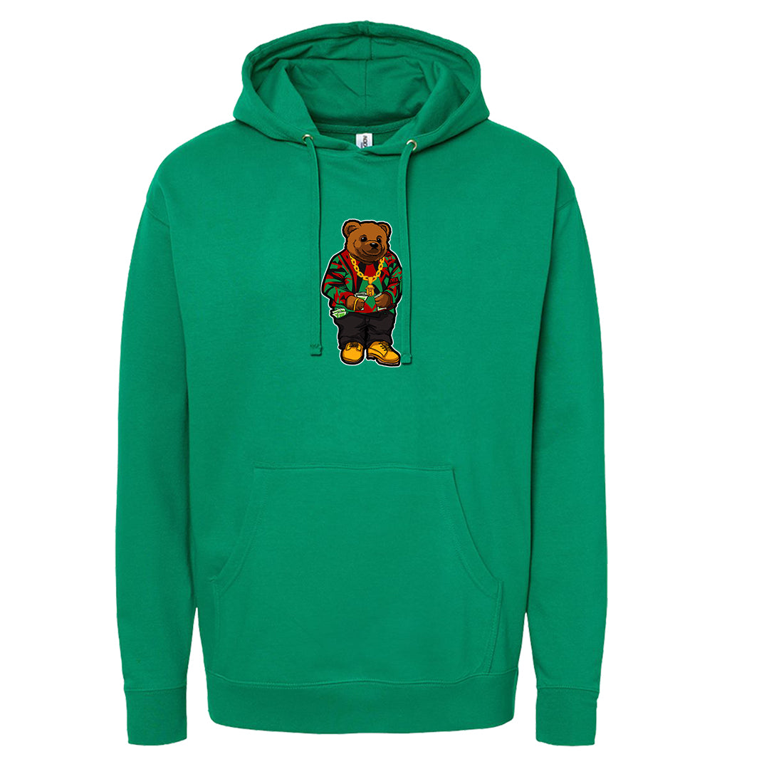 Red Green Plaid Low Dunks Hoodie | Sweater Bear, Kelly Green