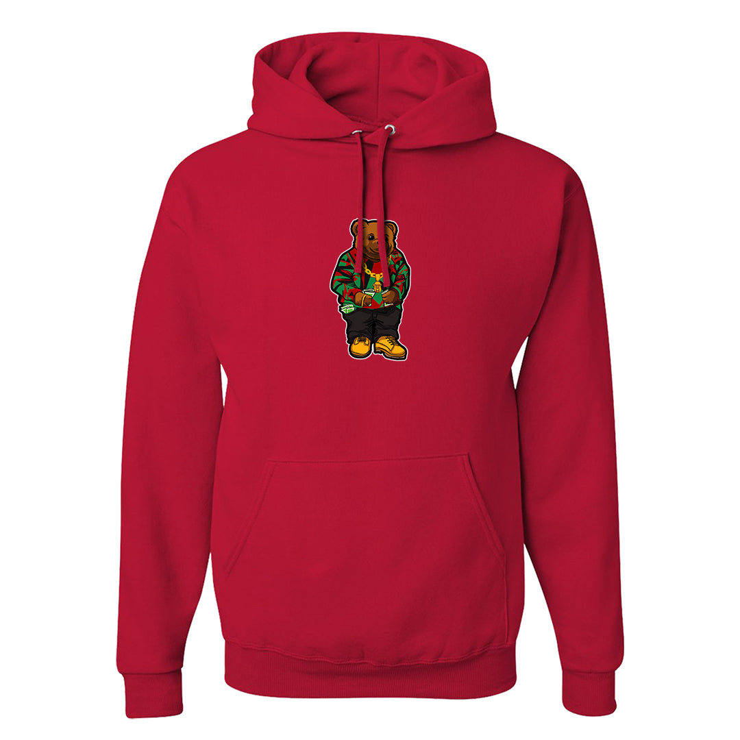 Red Green Plaid Low Dunks Hoodie | Sweater Bear, Red