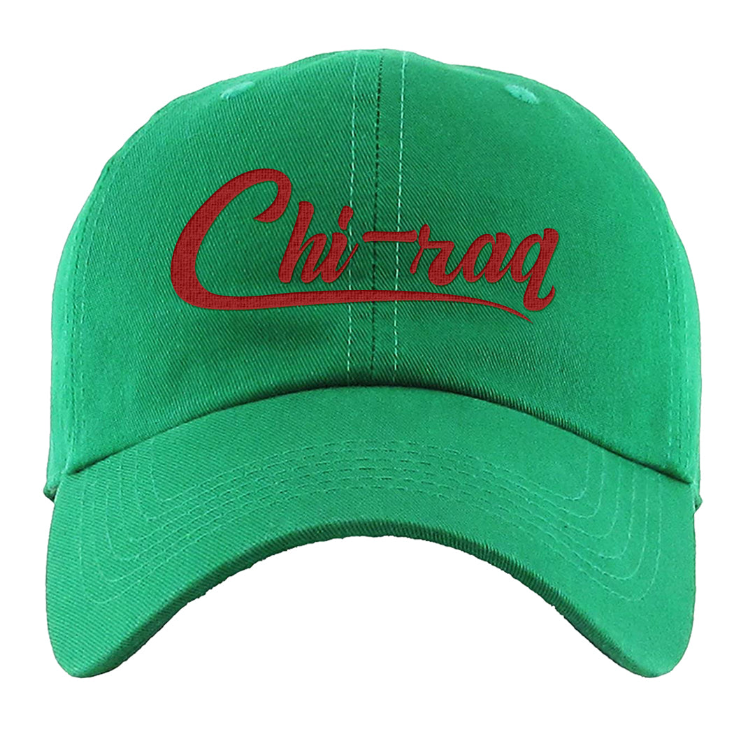 Red Green Plaid Low Dunks Dad Hat | Chiraq, Kelly Green