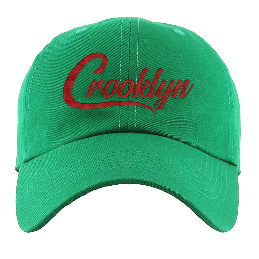 Red Green Plaid Low Dunks Dad Hat | Crooklyn, Kelly Green