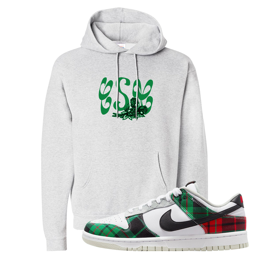 Red Green Plaid Low Dunks Hoodie | Certified Sneakerhead, Ash