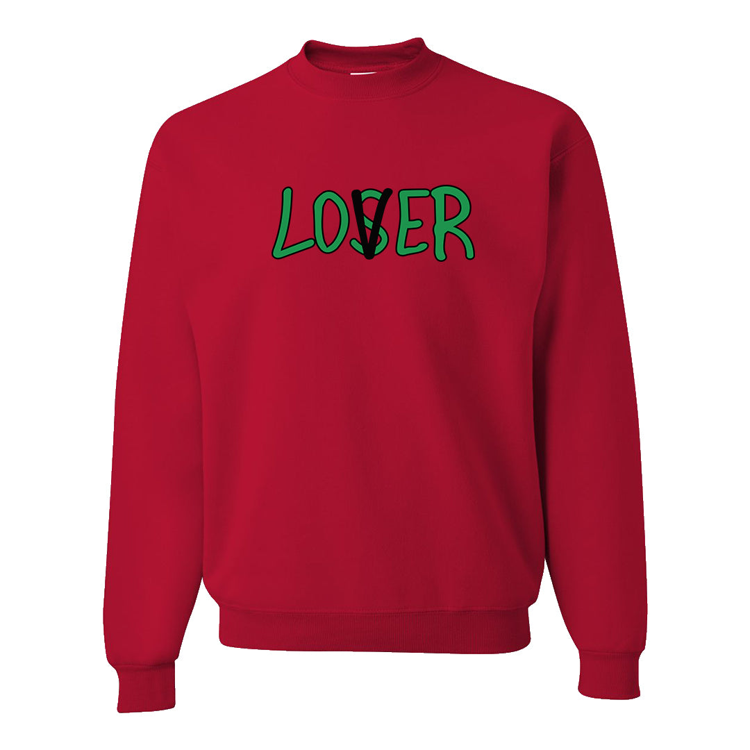 Red Green Plaid Low Dunks Crewneck Sweatshirt | Lover, Red