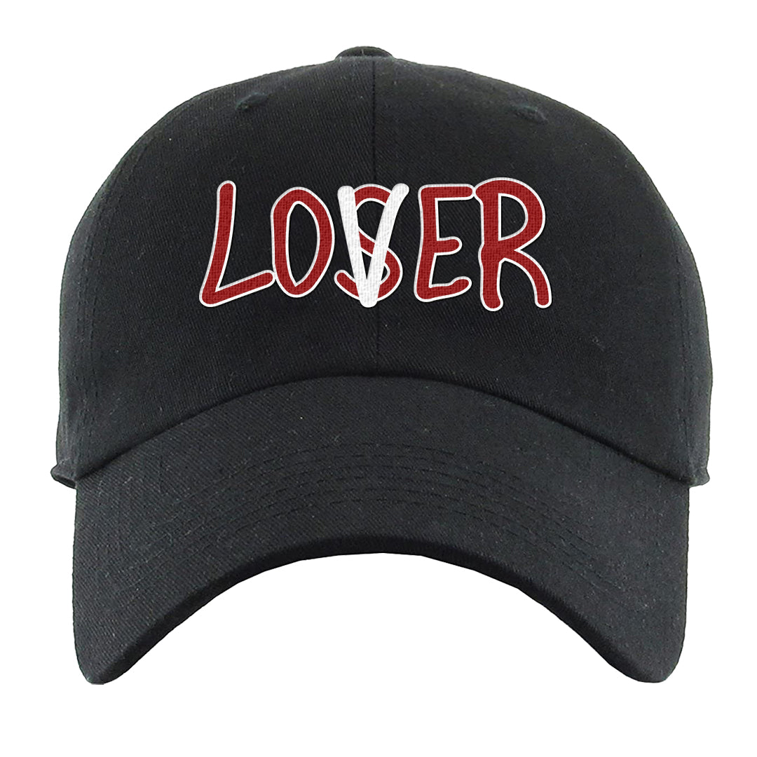 Red Green Plaid Low Dunks Dad Hat | Lover, Black