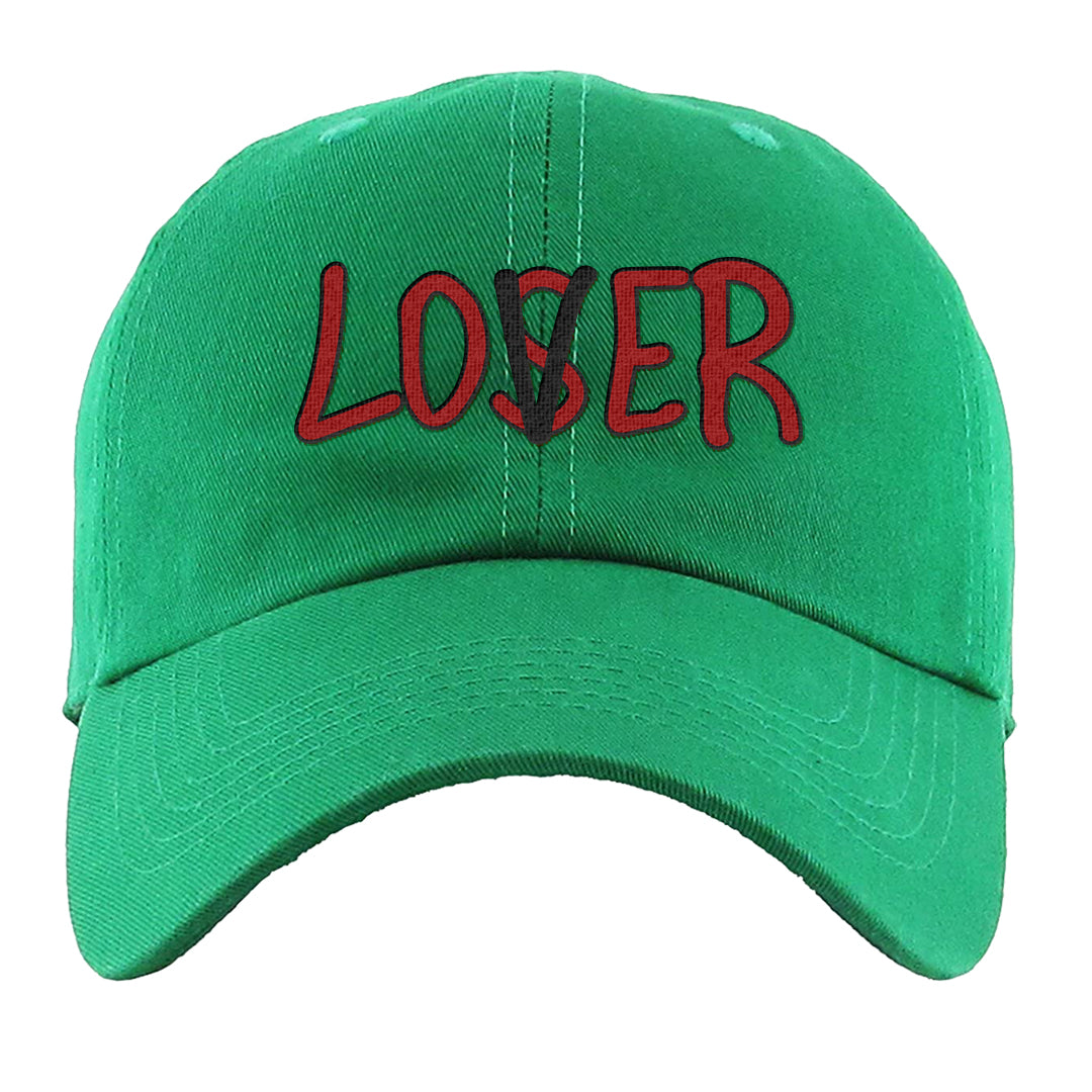 Red Green Plaid Low Dunks Dad Hat | Lover, Kelly Green