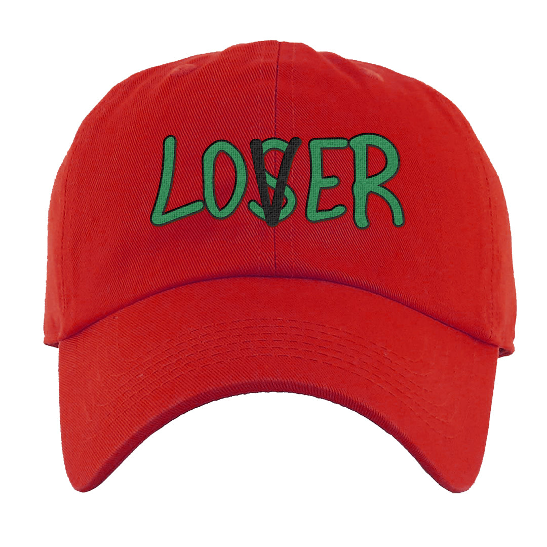 Red Green Plaid Low Dunks Dad Hat | Lover, Red