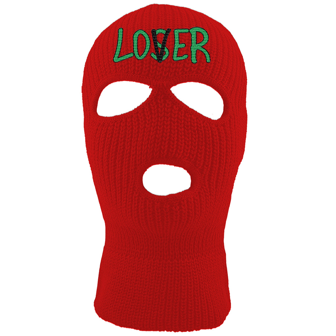 Red Green Plaid Low Dunks Ski Mask | Lover, Red