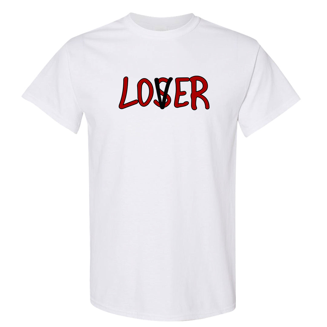Red Green Plaid Low Dunks T Shirt | Lover, White
