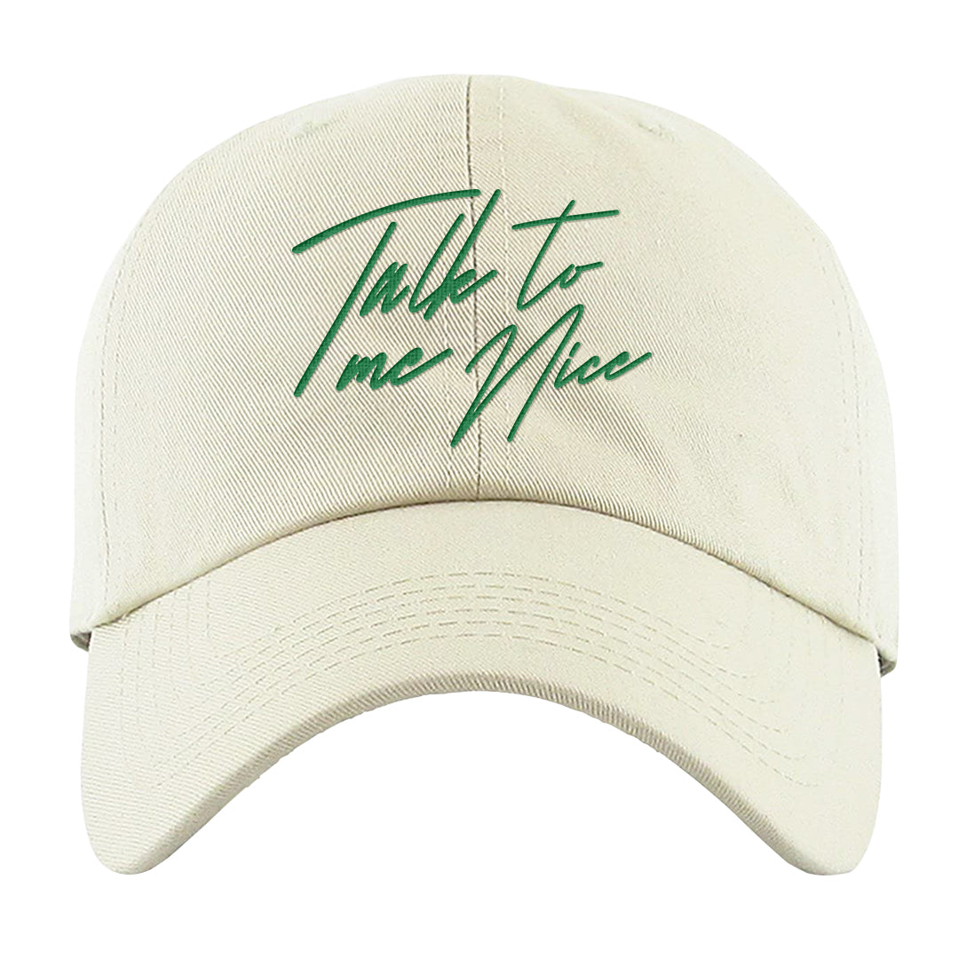 Red Green Plaid Low Dunks Dad Hat | Talk To Me Nice, White