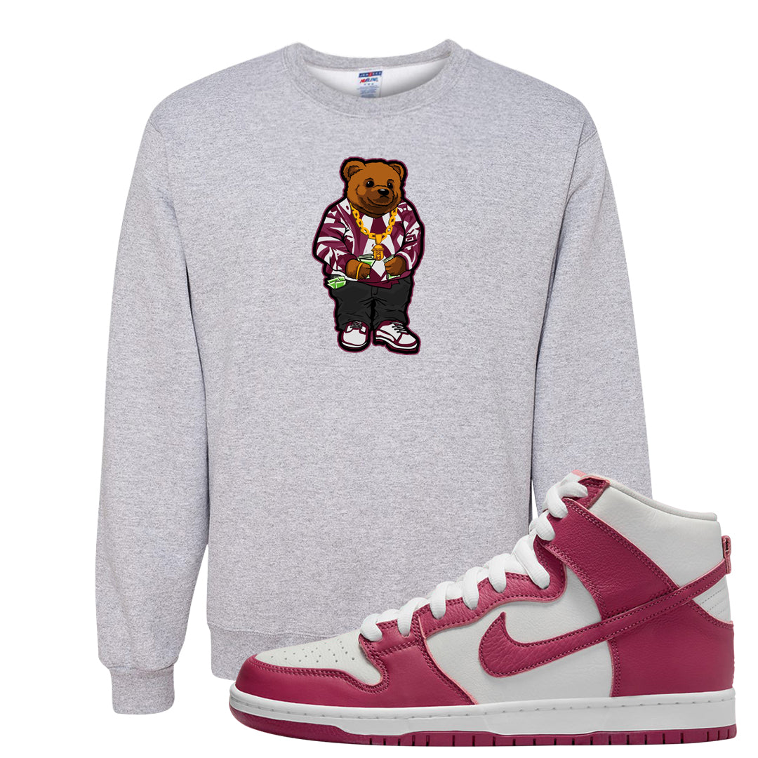 Sweet Beet High Dunks Crewneck Sweatshirt | Sweater Bear, Ash